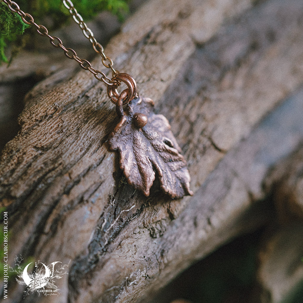 Collier mini Feuille de Figuier