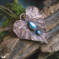 Collier Feuille de Lierre & Labradorite