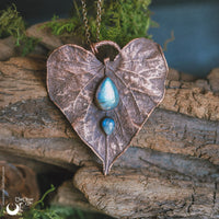 Collier Feuille de Lierre & Labradorite