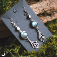 Boucles d'Oreilles "Elyndra" Labradorite