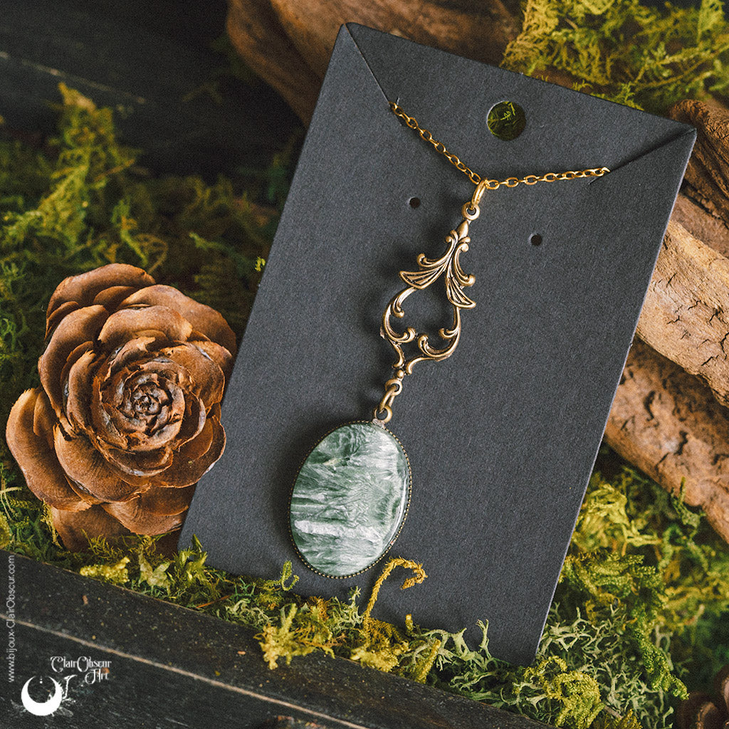 Collier "Mélusine" Séraphinite
