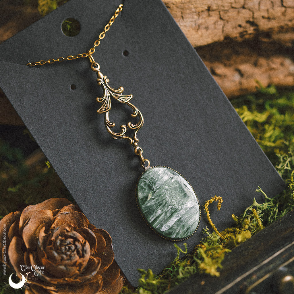 Collier "Mélusine" Séraphinite