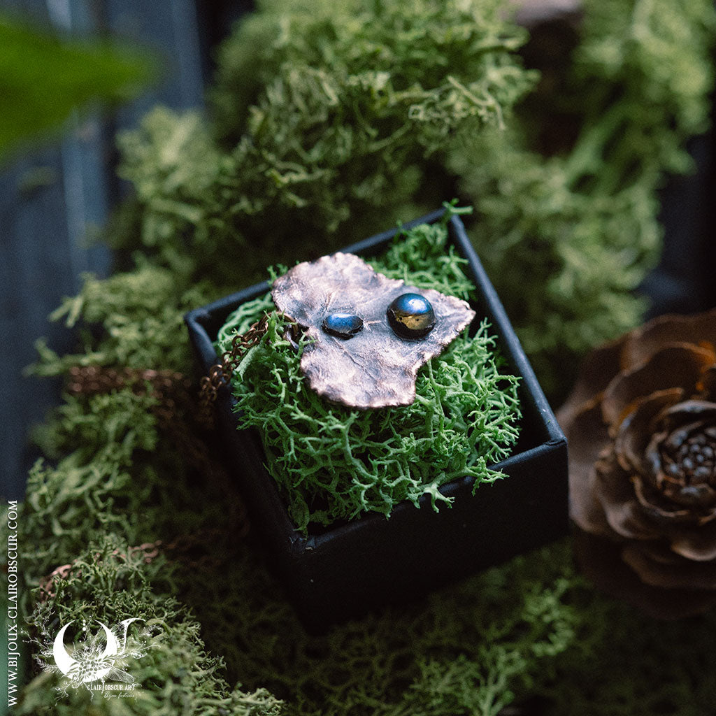 Collier Feuille de Lierre & Labradorite