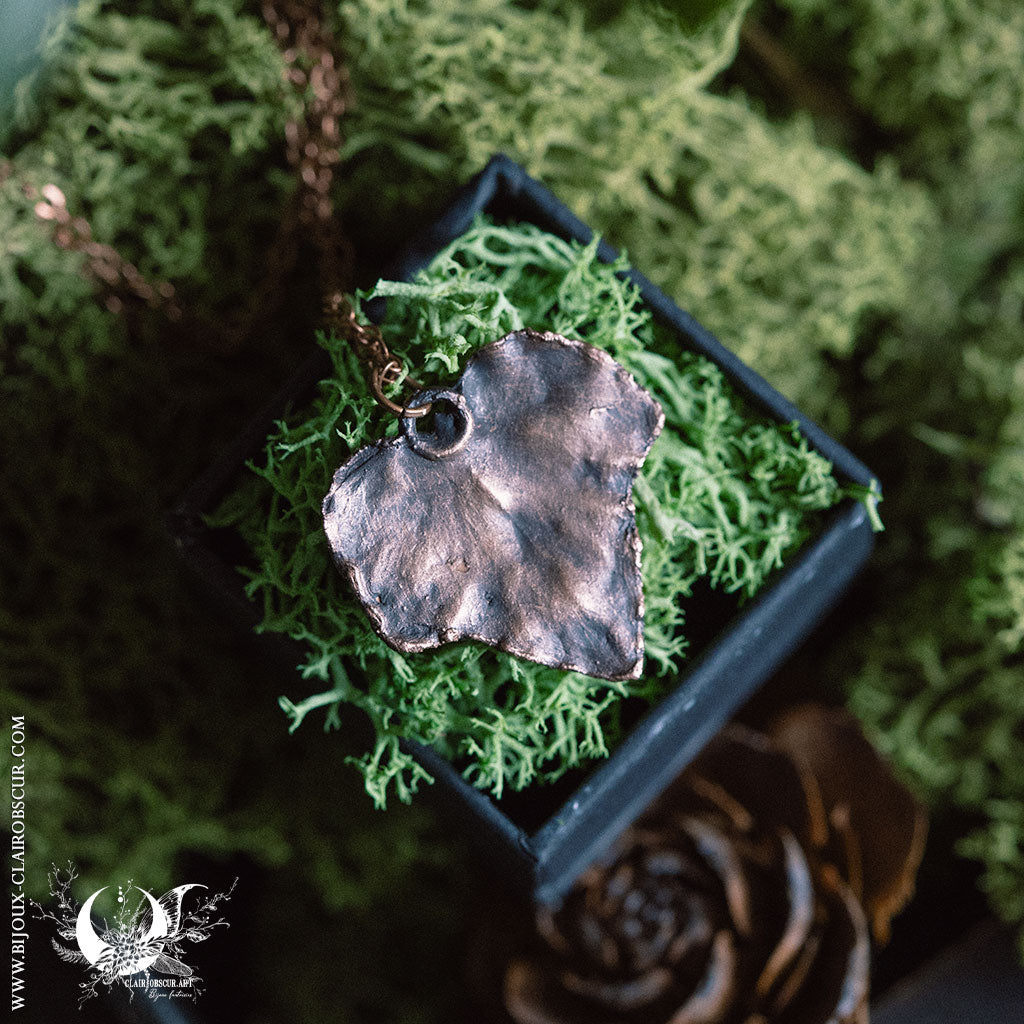 Collier Feuille de Lierre & Labradorite