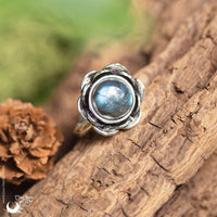 Bague "Éclosia" pierre au choix - Illustrations & Bijoux fantaisie ClairObscur Art