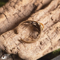 Bague elfique "Aeloria" pierre au choix - Illustrations & Bijoux fantaisie ClairObscur Art
