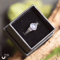 Bague elfique “Aelthir” Tanzanite - Illustrations & Bijoux fantaisie ClairObscur Art