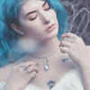 Bague elfique "Elwing" Amazonite - Ajustable - Illustrations & Bijoux fantaisie ClairObscur Art