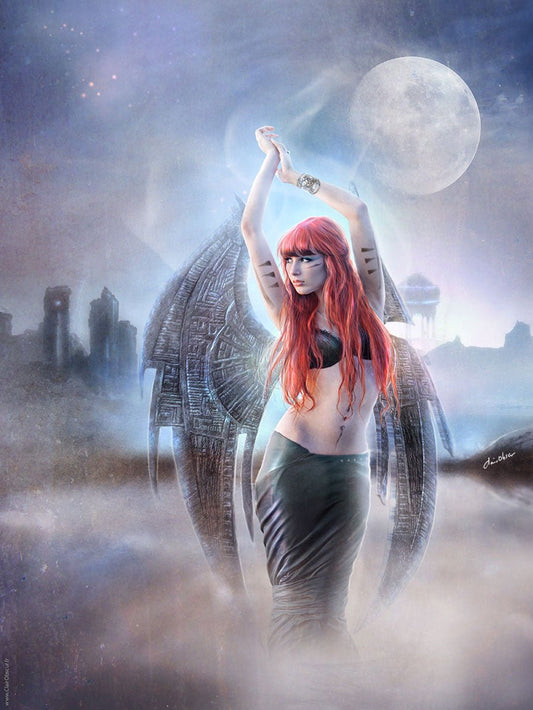 Beauty from another world - Carte postale - Illustrations & Bijoux fantaisie ClairObscur Art