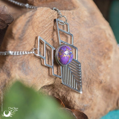 Bijoux en Turquoise purple copper, au choix - Illustrations & Bijoux fantaisie ClairObscur Art