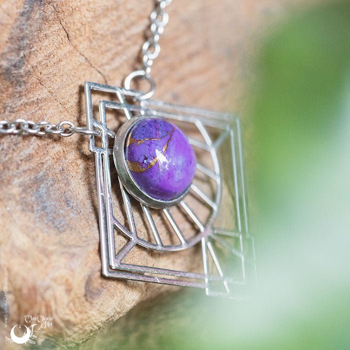 Bijoux en Turquoise purple copper, au choix - Illustrations & Bijoux fantaisie ClairObscur Art