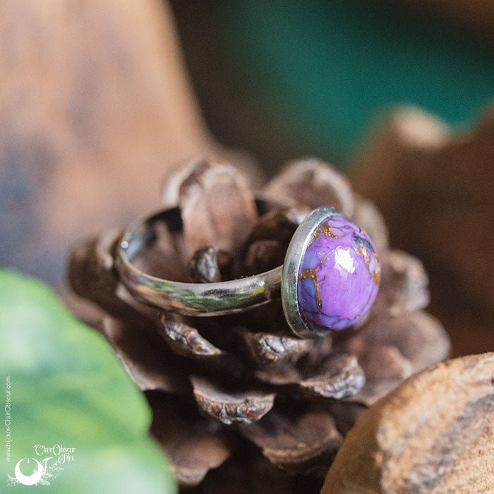 Bijoux en Turquoise purple copper, au choix - Illustrations & Bijoux fantaisie ClairObscur Art