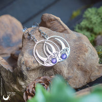 Boucles d'Oreilles "Céleste" pierre au choix