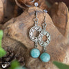 Boucles d'Oreilles "Calliope" Amazonite - Illustrations & Bijoux fantaisie ClairObscur Art