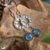 Boucles d'Oreilles "Calliope" Labradorite - Illustrations & Bijoux fantaisie ClairObscur Art