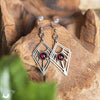 Boucles d'Oreilles "Dune" pierre au choix - Illustrations & Bijoux fantaisie ClairObscur Art