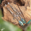 Boucles d'Oreilles "Elwen" Labradorite facettée - Pièce unique ! - Illustrations & Bijoux fantaisie ClairObscur Art