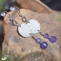 Boucles d'Oreilles Fantaisie Améthystes - Illustrations & Bijoux fantaisie ClairObscur Art