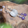 Boucles d'Oreilles Fantaisie Améthystes - Illustrations & Bijoux fantaisie ClairObscur Art
