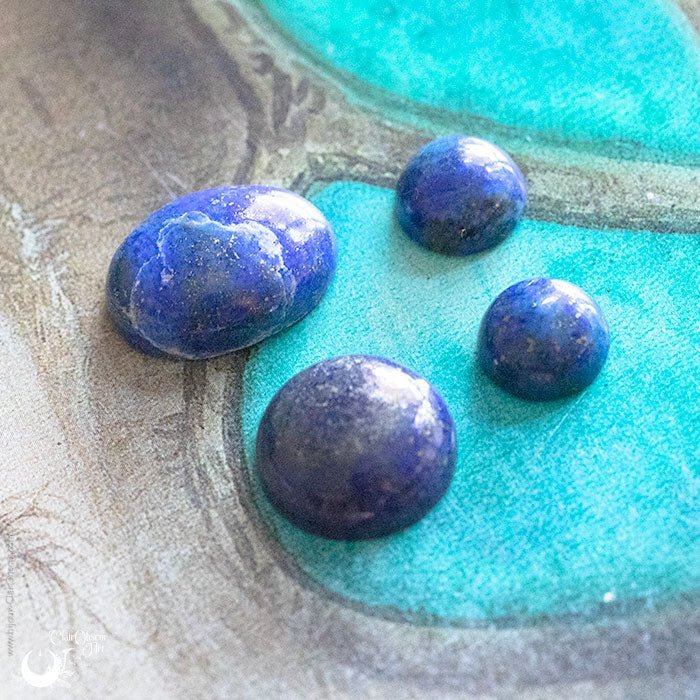 Boucles d'Oreilles Fantaisie Lapis lazuli - Illustrations & Bijoux fantaisie ClairObscur Art