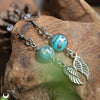 Boucles d'Oreilles Fantaisie Turquoise, breloque au choix - Illustrations & Bijoux fantaisie ClairObscur Art