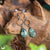 Boucles d'Oreilles "Goutte" Seraphinite - Illustrations & Bijoux fantaisie ClairObscur Art