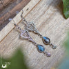 Boucles d'Oreilles "Irilmë" Labradorite facettée - Pièce unique ! - Illustrations & Bijoux fantaisie ClairObscur Art