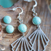 Boucles d'Oreilles "Lumia" Amethyste en acier inoxydable - Illustrations & Bijoux fantaisie ClairObscur Art