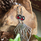 Boucles d'Oreilles "Lumia" Grenat - Illustrations & Bijoux fantaisie ClairObscur Art