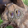 Boucles d'Oreilles "Lúmiel" Améthyste - Illustrations & Bijoux fantaisie ClairObscur Art