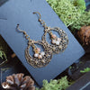Boucles d'Oreilles "Lúmiel" pierre au choix - Illustrations & Bijoux fantaisie ClairObscur Art