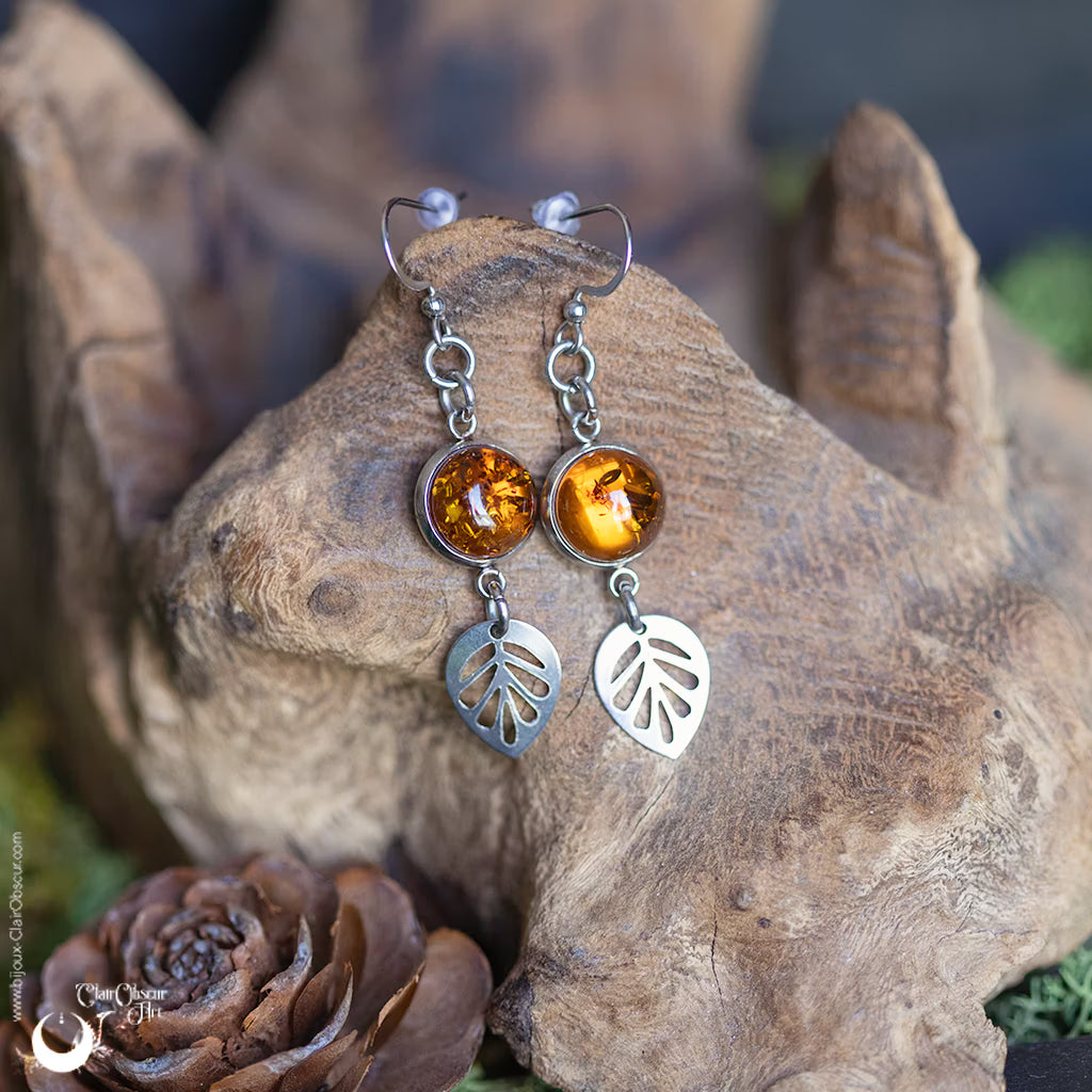 Boucles d'Oreilles Fantaisie, pierre au choix
