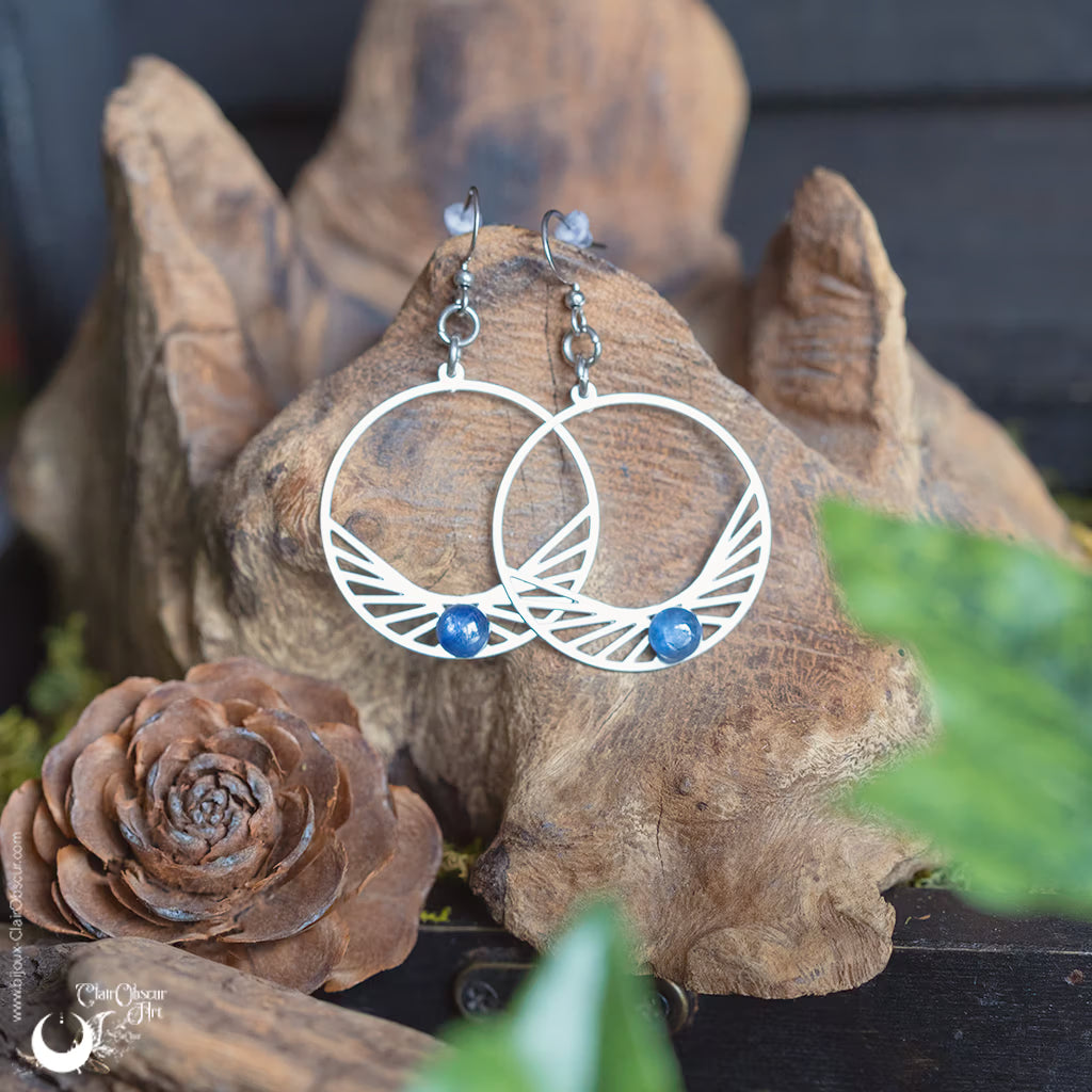 Boucles d'Oreilles "Perséïdes" pierre au choix