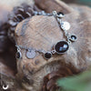 Bracelet Fantaisie Onyx, Argent 925 et acier inoxydable - Illustrations & Bijoux fantaisie ClairObscur Art