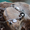 Bracelet Fantaisie Onyx, Argent 925 et acier inoxydable - Illustrations & Bijoux fantaisie ClairObscur Art