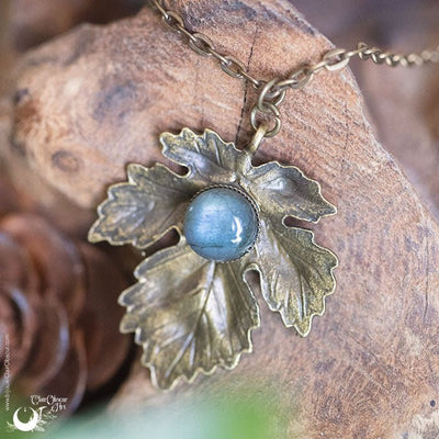Collier "Aïna" Labradorite - Illustrations & Bijoux fantaisie ClairObscur Art