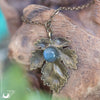 Collier "Aïna" Labradorite - Illustrations & Bijoux fantaisie ClairObscur Art
