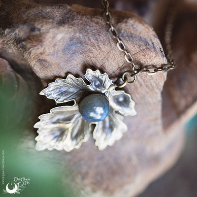 Collier "Aïna" Labradorite - Illustrations & Bijoux fantaisie ClairObscur Art