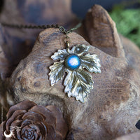 Collier "Aïna" pierre au choix - Illustrations & Bijoux fantaisie ClairObscur Art