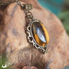 Collier "Angel" Oeil de Tigre - Illustrations & Bijoux fantaisie ClairObscur Art