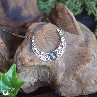 Collier "Artémis" pierre au choix - Illustrations & Bijoux fantaisie ClairObscur Art