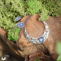Collier "Artémis" Tanzanite - Illustrations & Bijoux fantaisie ClairObscur Art