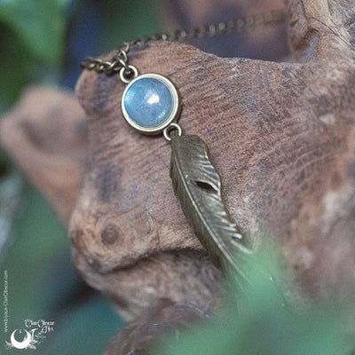 Collier "Ásgard" Labradorite - Illustrations & Bijoux fantaisie ClairObscur Art