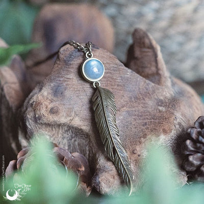 Collier "Ásgard" Labradorite - Illustrations & Bijoux fantaisie ClairObscur Art