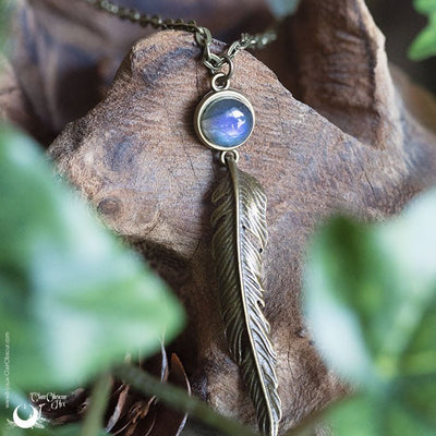 Collier "Ásgard" Labradorite - Illustrations & Bijoux fantaisie ClairObscur Art