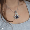 Collier "Astrea" Blue SandStone - Pièce unique ! - Illustrations & Bijoux fantaisie ClairObscur Art