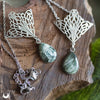 Collier "Butterfly" Séraphinite - Deux exemplaires - Illustrations & Bijoux fantaisie ClairObscur Art