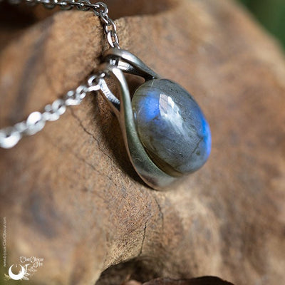 Collier "Éiréné " Labradorite en Argent 925 Dernier exemplaire - Illustrations & Bijoux fantaisie ClairObscur Art