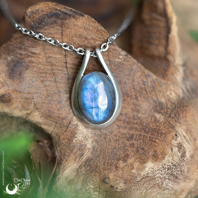 Collier "Éiréné " Labradorite en Argent 925 Dernier exemplaire - Illustrations & Bijoux fantaisie ClairObscur Art