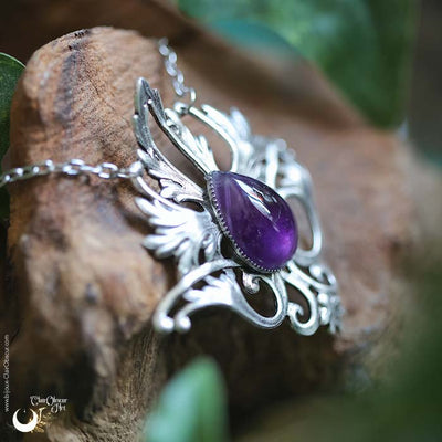 Collier Elfique "Elwing" pierre au choix